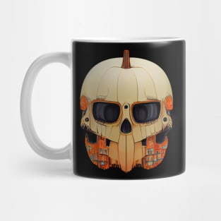 Pumpkin Skull Halloween Mug